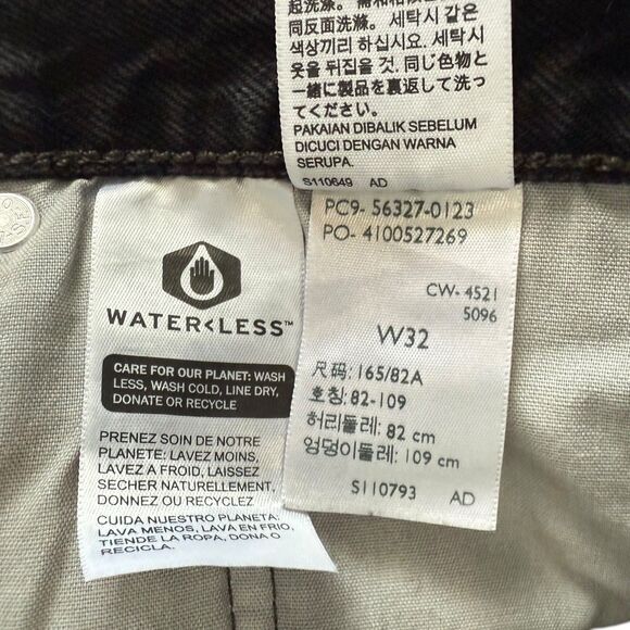 Levi’s Premium 501 High Rise Cutoff‎ Shorts Washed Black Button Fly NWT Size 32 - Picture 7 of 13